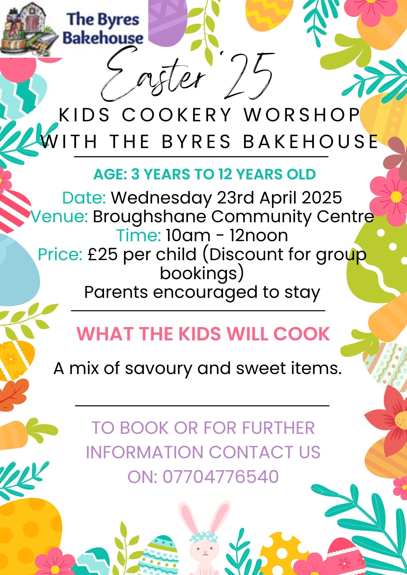 Kids Easter Cookery 2025